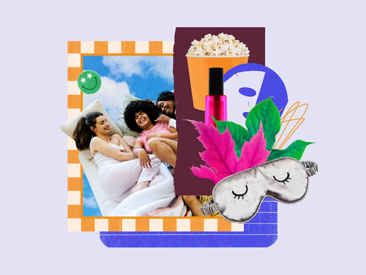 Women having a pajama party