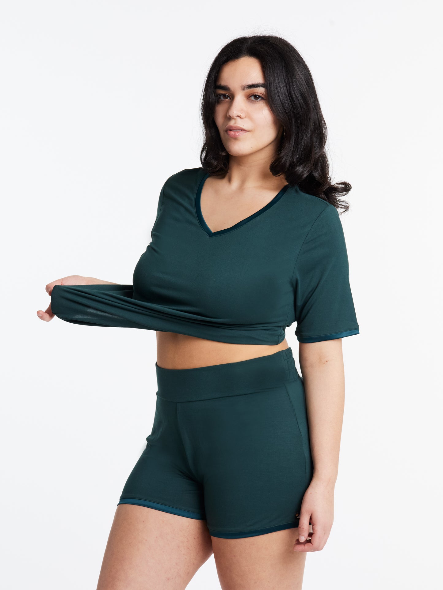 Muffin-free Waistband, 4 inch Shorts, Bamboo
