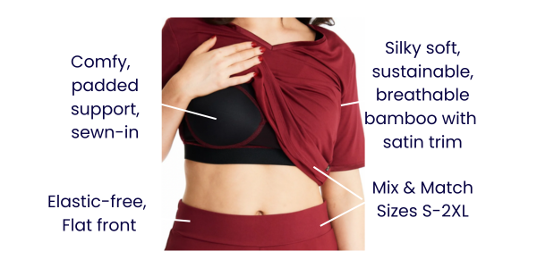 Midnighties padded support and muffin-free waistband