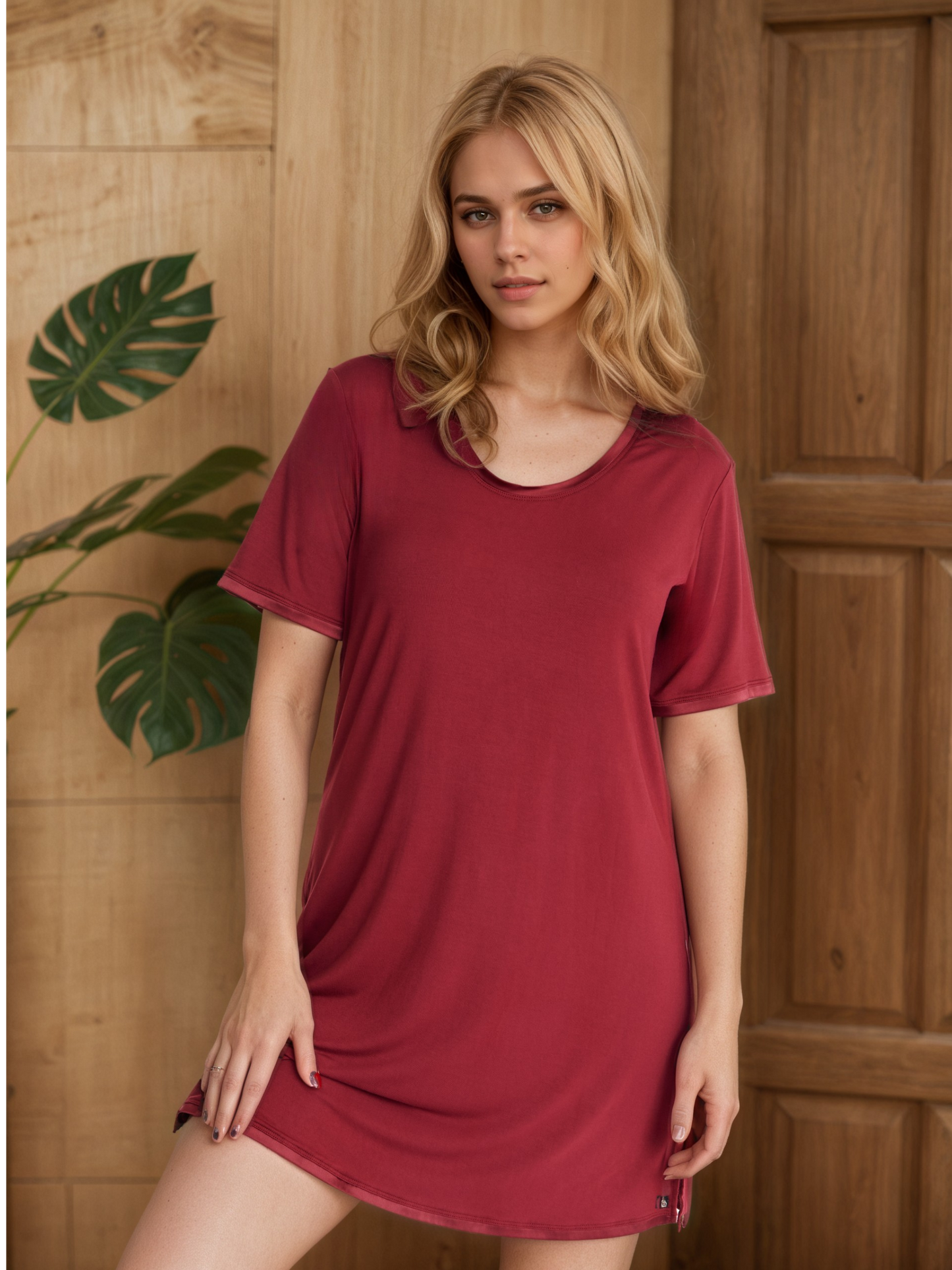 MidNightie Bamboo Nightgown with Built-In Support